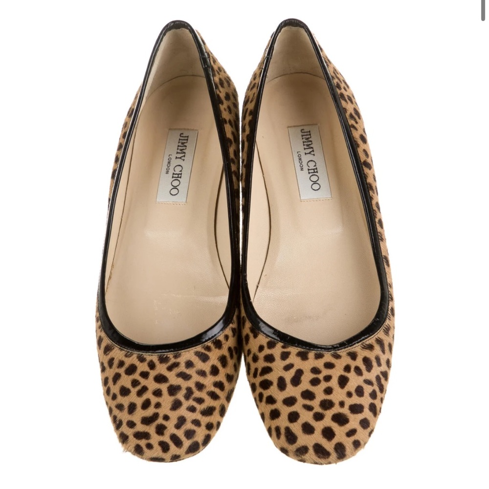 Jimmy Choo animal print ballet flats size 38.5